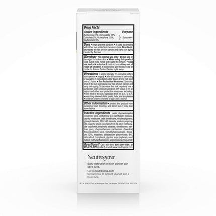 Neutrogena Age Shield Protector solar facial antioxidante, amplio espectro Spf 70, sin aceite, tamaño de viaje 3 fl. oz. (Paquete de 2)