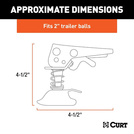 CURT 25194 Posi-Lock Coupler Replacement Latch