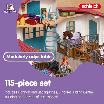 Schleich Horse Club - 115Pc Lakeside Riding Center - Kids Ages 5+ | 42567