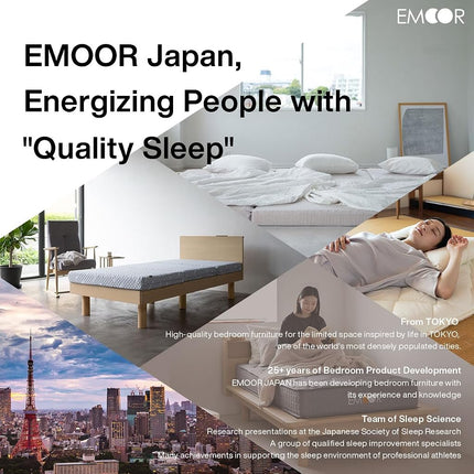 EMOOR Japanese Tatami Mat King Single Natural Rush Grass (Undyed), Foldable Igusa Mattress Floor Sleeping Japanese Futon Mattress Meditation Yoga Zen