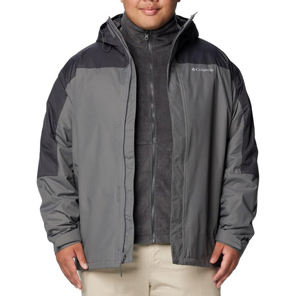 Columbia Men's Tunnel Falls II Interchange Jacket, City Grey/Shark, Large, City Grey/Shark, Large