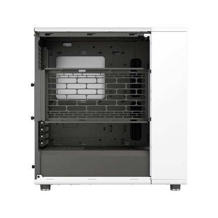 Fractal Design North Chalk White - Wood Oak front - Mesh side panels - Two 140mm Aspect PWM fans included - Type C USB - ATX Airflow Mid Tower PC Gaming Case