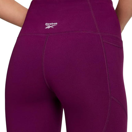 Reebok Odyssey Highrise 7/8 Leggings for Women, 25-Inch Inseam, Pickled Beet, Large