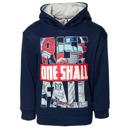 Transformers Optimus Prime Bumblebee Megatron Half Zip Hoodie for Toddlers to Big Kids, blue, 24 Months
