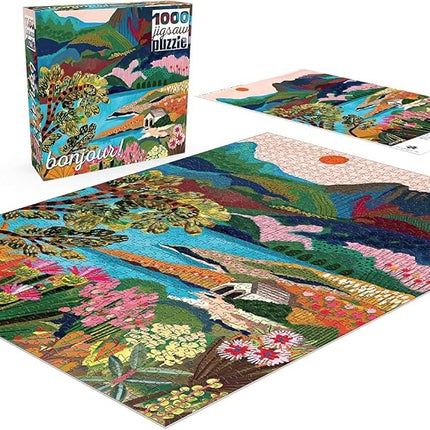 Buffalo Games - Rhi James - Dove Lake - Puzzle de 1000 pièces pour adultes - Casse-tête stimulant, parfait pour les soirées jeux - Taille du puzzle assemblé : 67,95 x 50,17 cm