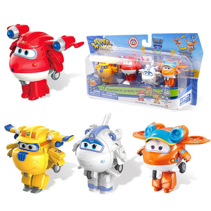 Super Wings - 2" Transform-a-Bots 4-Pack Superchar