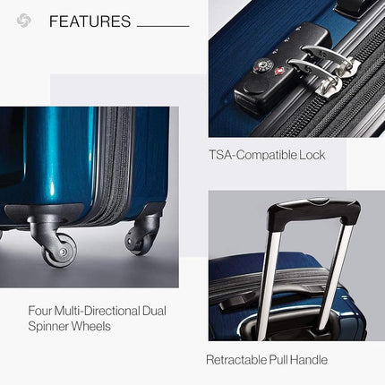 Samsonite Winfield 2 Hardside Luggage with Spinner Wheels, Charcoal, Checked-Large 28-Inch, Winfield 2 Hardside Luggage with Spinner Wheels