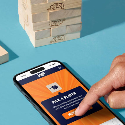 Official Hasbro Games Jenga Game with Digital Die