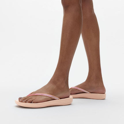 FitFlop DG5137-080 IQUSHION Ombre Sparkle CHANCLAS Beige US10