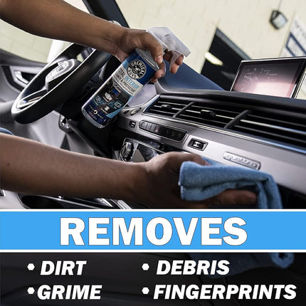 Chemical Guys SPI1091601 Leather Cleaner and Conditioner Leather & Interior Care Bundle + SPI22016 Total Interior Cleaner & Protectant, Safe for Cars, Home, Office, & More (16 fl oz) 3 Items