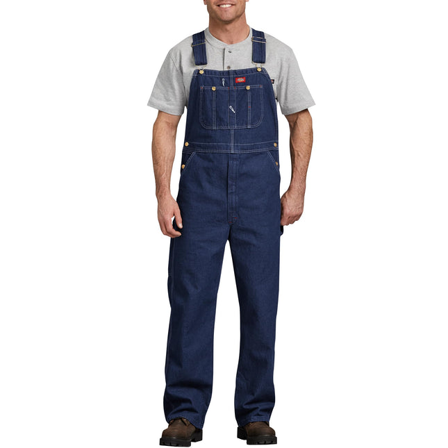 Dickies Men's Bib Overall, Blue, 34x32