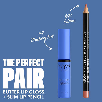 NYX PROFESSIONAL MAKEUP - Brillo de labios Butter Gloss, Madeleine, 7,7 g