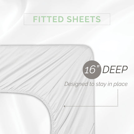 Elegant Comfort Luxury Softest, Coziest 8-Piece Bed-in-a-Bag Comforter Set - Silky Soft Complete Set Includes Bed Sheet Set with Double Sided Storage Pockets, Twin/Twin XL, Lilac