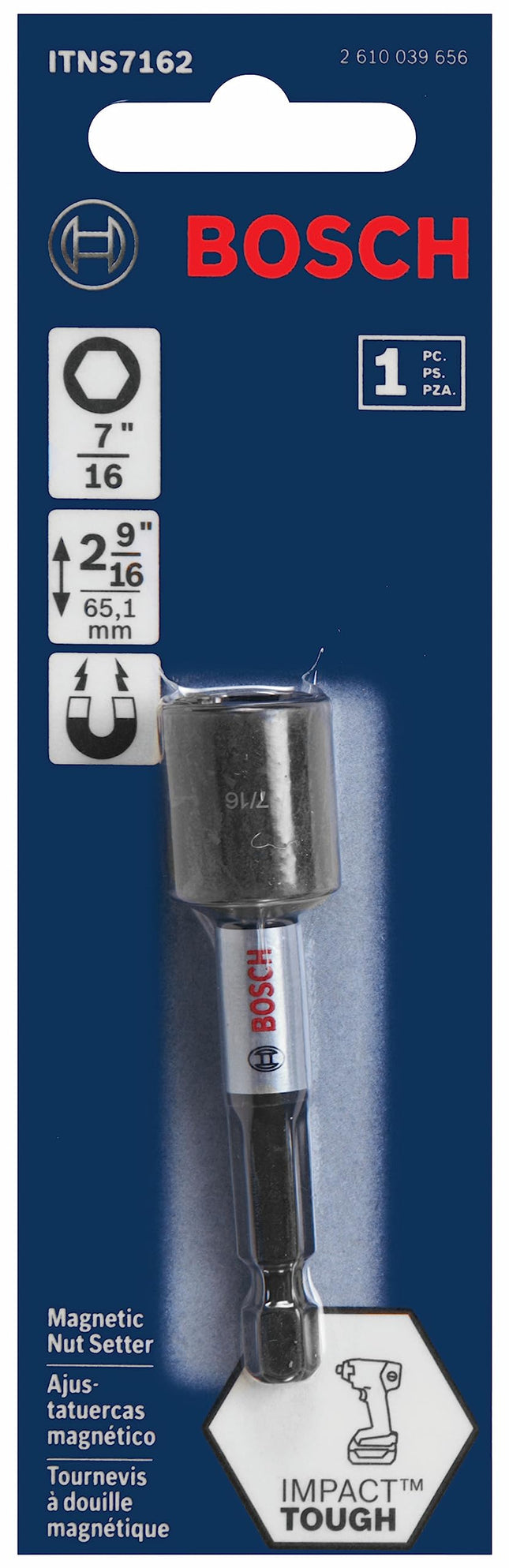 BOSCH ITNS7162 1-Piece 2-9/16 In. x 7/16 In. Impact Tough Nutsetter