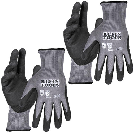Knit Dipped Gloves, Cut Level A4, Touchscreen, XL,