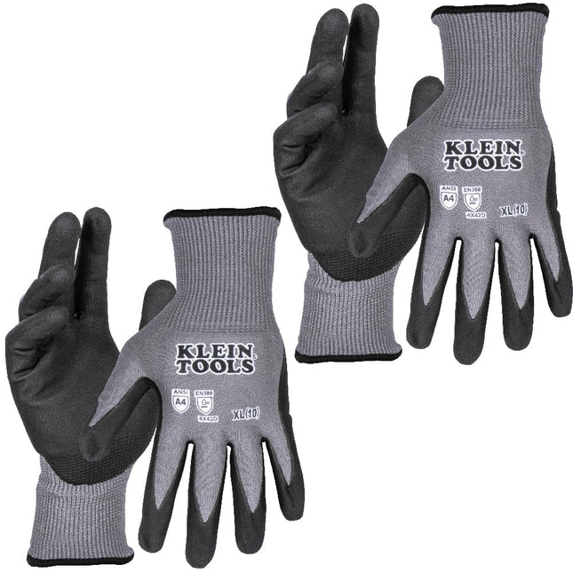 Knit Dipped Gloves, Cut Level A4, Touchscreen, XL,