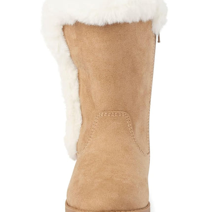 Botas casuales de moda para niñas y niñas pequeñas Gymboree, color canela, talla 11 (niña pequeña)