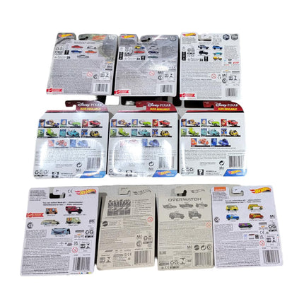 Hot Wheels Variety Bundle - 10 Random Special Vehicles | Pop Culture, Premium, Character, Entertainment Designs | Die Cast Cars in Scale 1:64 - Mattel from 3 Years