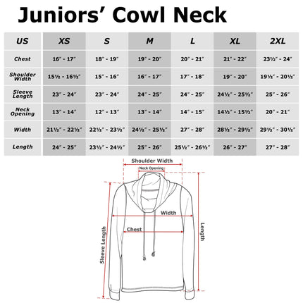 Fifth Sun Junior's Star Wars The Force Awakens Rebel Cowl Neck Sweatshirt, Black, Small
