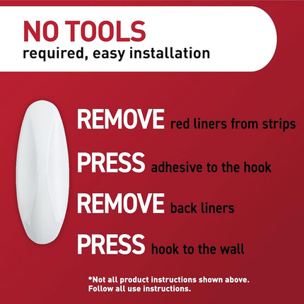 3M Command™ Medium Designer Hooks, Damage-Free, 9 Hooks and 12 Strips