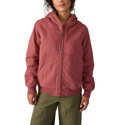 Dickies Women's Fleece Lined Duck Canvas Jacket, A
