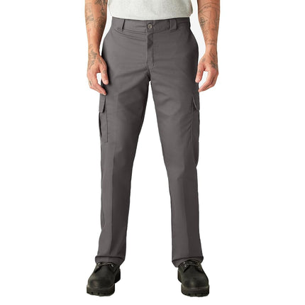 Dickies Men's Regular Straight Stretch Twill Cargo Pant, Gravel Gray, 30W x 32L