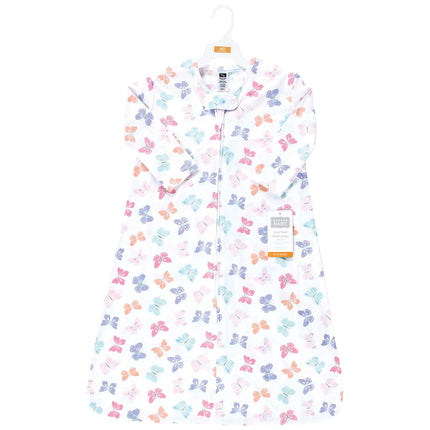 Gigoteuse bébé unisexe Hudson Baby en jersey de coton à manches longues, Motif papillon pastel, 18-24 mois