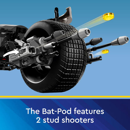 LEGO DC Batman Figurine à construire et moto Bat-Pod - Jouets de construction - Figurine articulée Batman du film The Dark Knight pour garçons et filles, dès 12 ans - Idées cadeaux super-héros pour enfants - 76273