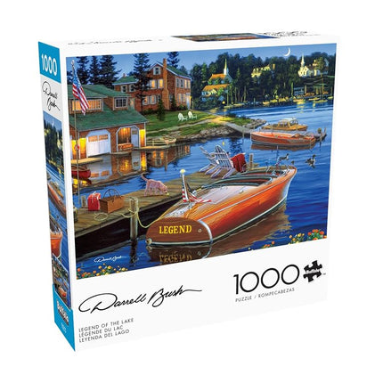 Buffalo Games - Darrell Bush - Legend of The Lake - 1000 Piece Jigsaw Puzzle for Adults -Challenging Puzzle Perfect for Game Nights - Finished Size is 26.75 x 19.75