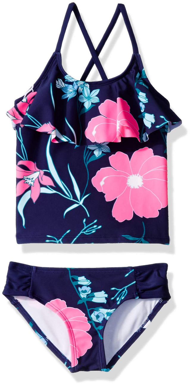 Kanu Surf Girls' Charlotte Flounce Tankini Beach S