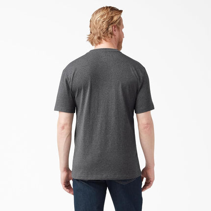 Dickies Men's Short Sleeve Heavyweight Crew Neck, Charcoal Gray Heather, 3X-Large Big Tall