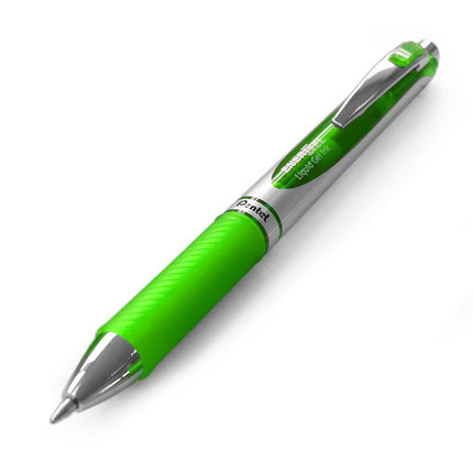 Pentel BL77 EnerGel XM Retractable Gel ink Rollerball Pen, 0.7mm Tip, Lime Green ink (Pack of 12)