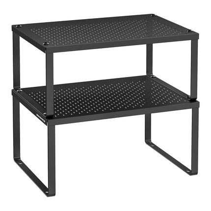 SONGMICS Spice Racks, Set of 2 Metal Cabinet Shelf