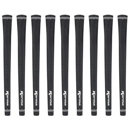 Karma Velour Black Undersize Golf Grips (9 Pack)