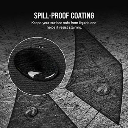 Corsair MM350 PRO Premium Spill-Proof, Stain-Resistant Cloth Gaming Mouse Pad (93 x 40 cm Surface, Micro-Weave Fabric, 4 mm Thick Plush Rubber, Durable Anti-Fray Edges) Extended XL, Black/Grey