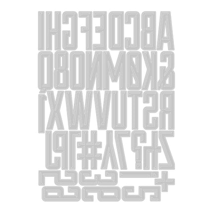 Sizzix Thinlits Die Set 41PK Alphanumeric Emporium by Tim Holtz, 666282