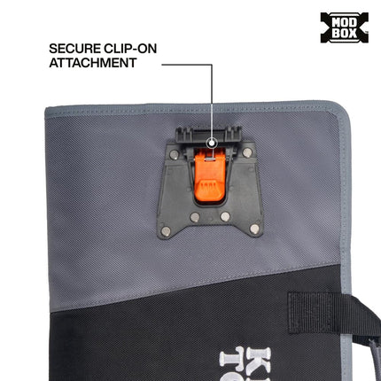 Klein Tools 54813MB MODBox Utility Cart Tool Apron, Tool Storage Organizer, Utility Cart Accessories, Zips Closed for Storage or Transport