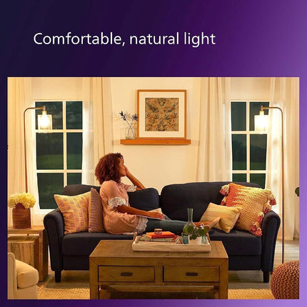 PHILIPS LED 65W BR30 4-Pack Ultra Definition Daylight (5000K) 650 Lumen (7.5W = 65W) Dimmable Frosted Flicker-Free Light Bulbs