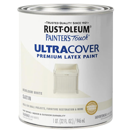 Rust-Oleum 240285 Painters Touch Quart Latex, Sati