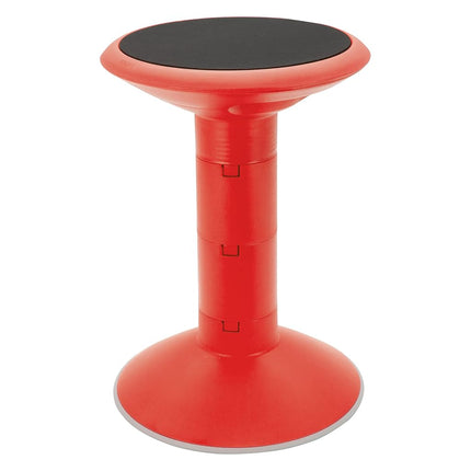 Storex Active Tilt Stool – Ergonomic Seating for Flexible Office Space and Standing Desks, Adjustable 12-24 Inch Height, Red (00324A01C)