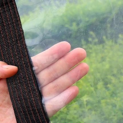 Clear Tarp - Heavy Duty Waterproof 8x14FT Plastic Tarps with Grommets Clear Vinyl Tarps for Outdoor Porches Transparent Tarpaulin for Patio Enclosure Roofs Greenhouse Plant Chicken Coop Cover