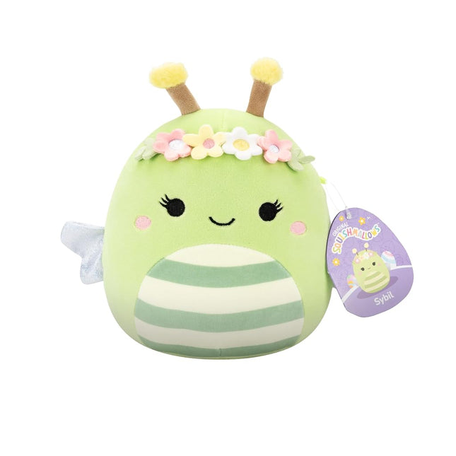 Squishmallows Original 14in Sybil The Green Bee with Flower Crown – Official Jazwares Plush (Large)