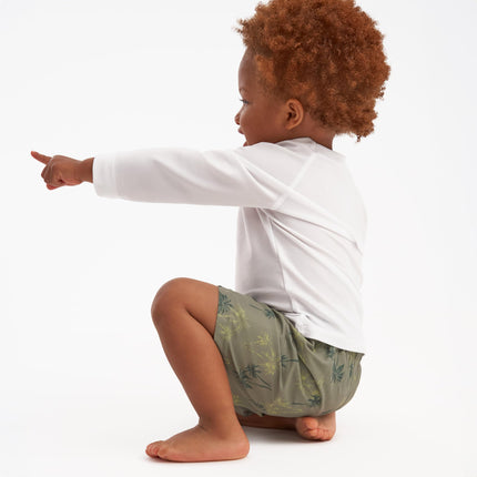 Gerber Toddler & Baby Boys Surf Swim Trunks 2-Pack, Palm Tree, 3T