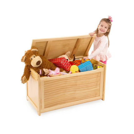 Melissa & Doug Wooden Toy Chest - Honey, Blonde