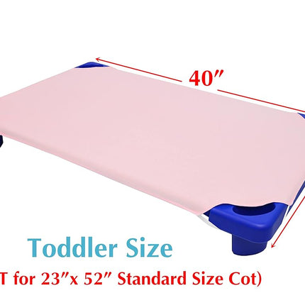American Baby Company Toddler Cot Sheet 23" x 40" - Soft & Breathable Microfiber Cot Sheet for Daycare and Preschool, Pink