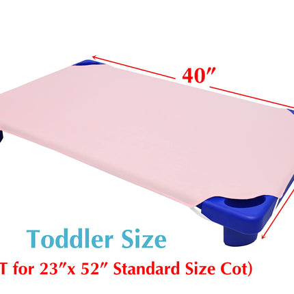 American Baby Company 100% Natural Cotton Percale Toddler Day Care Cot Sheet, Pink, 23 x 40 inch, Soft Breathable, for Girls
