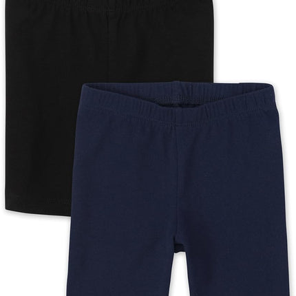 The Children's Place Girls' Toddler Bike Shorts 2-Pack, Multi Clr, 12-18 Months