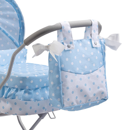 JC Toys | Berenguer Boutique | Royal Pram in Blue | Ages 3+