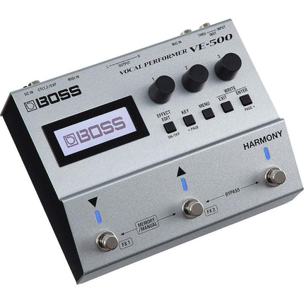 BOSS VE-500 Vocal Performer | Advanced Vocal Multi-Effects Unit for Singing Guitarists | Powerhouse Tools for your Pedalboard | Auto Harmony and Pitch Correction | Guitar Input | Vocoder | Looper