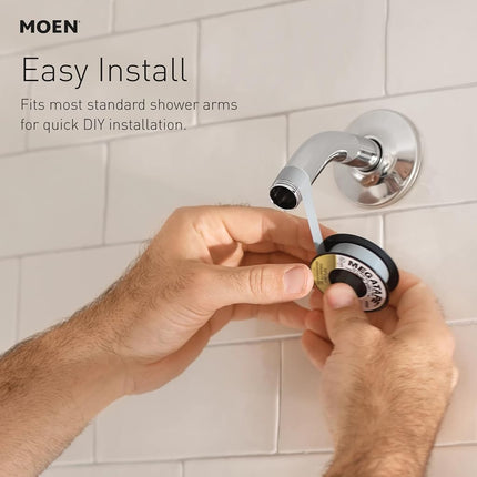 Moen Hydro Energetix High Pressure Shower Head with Handheld Sprayer, 8 Handheld Shower Head Spray Settings, Spot Resist Brushed Nickel Finish, 200H0SRN
